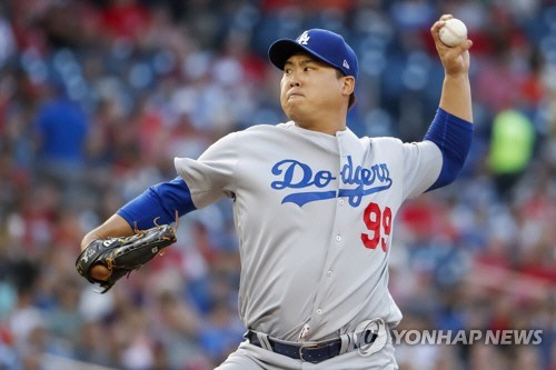 토론토 블루제이스 왼손 선발 류현진[EPA=연합뉴스 자료사진]